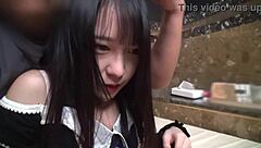 petite japanese girl noa gets creampie in cosplay
