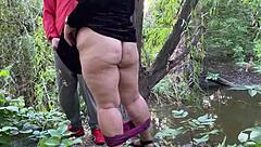 Mother in law masturbates wet pussy