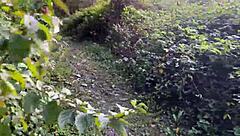 outdoor forest rough sex spanks teen girl pussy fucked cum in mouth squirted