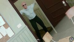 Honoka bent over in doggystyle assfucking with tits bouncing