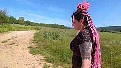 following an unknown woman in the countryside