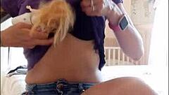 submissive milf has plastic passion with real doll