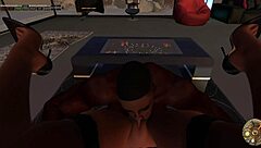 Second life black man fucks asian woman on a couch