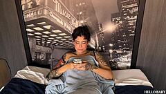 Pretty emo girl jery lee moans during pov anal debut masturbation