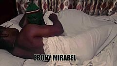 hot ebony housewife can't handle monster cock at night!