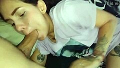 Latina Stepsister Gets Rough Doggystyle Creampie Unaware