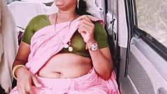 Indian bhabi fucks boyfriend on long drive with dirty talk!