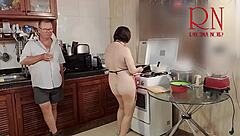 Morning Chaos In The Kitchen With A Maid Roleplay Comedy.