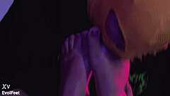 i offer candle wax play on tied feet