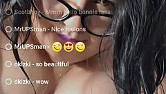 bbw babe bathes in live webcam shower