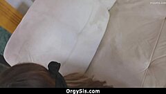 why does the pervert stepbrother blindfold stepsis for doggystyle blowjob?