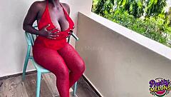 Outdoor Tit Fucking and Squirting Session