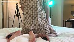 Rapper fucks blonde transsexual in raw action