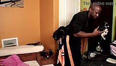 Housewife takes big black cock deep in doggystyle rough anal