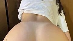 experienced dancer spreads narrow ass in passionate lap dance in dorm