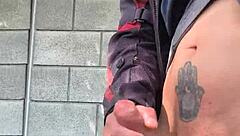 Monster cock hard from distant watchers masturbating