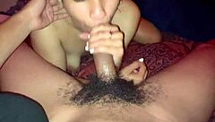 Princess yaya sucks big black cock with curly hair and pretty face
