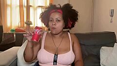 Chubby Girl Drinking Coke Burping and Farting