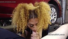 ebony spinner feels intense pleasure banging big cock