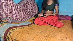 Desi Wife Performs Deepthroat and Masturbation on Bed