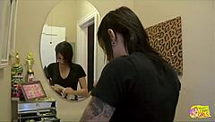 Can Goth Girl Nikki Hearts Make Carmen Callaway Cum Hard with Huge Strapon?