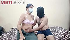 Desi bhabi gets intense doggy style fucking with creampie in quickie session