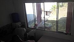 Cuckold washes dishes, wife fucks black