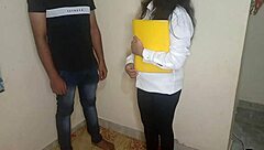 Secretary fucks boss in bathroom for salary raise