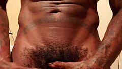 Hallelujah Johnson worships big black cock passionately