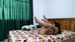 getting naked, i grope her beautiful tits and touch pussy in roleplay