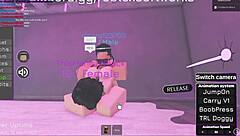 Fucking hot Roblox girl with big tits and ass gets cumshot!