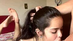 Sloppy oral sex with Wellington Prado's big cock.