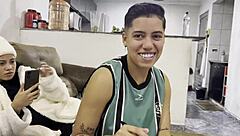 i'm in the shower with bisexual cristal ortega, all naked