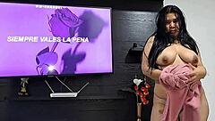 Stepmom tied with a harness gets a great fuck in her pussy?