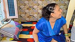 horny milf with glasses and handcuffs swallows after anal!