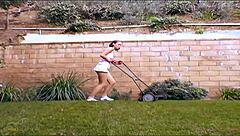 Britney Kane rides monster cock in fishnets and heels on bed