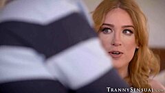 An Old Hottie Used His Dick to Pierce Through the Inside of Shemale Erica Cherrys Butt