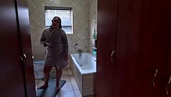 brunette pov girl gives blowjob then swallows cum with handjob!