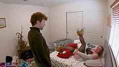 Stepmom's Back Hurts But She's Horny For Big Cock