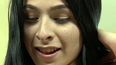 alexa scout the transsexual with small tits gives blowjob and gets ass fucked by monster cock but she looks like a woman