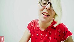 behind the scenes, milf gets huge load on tits after blowjob