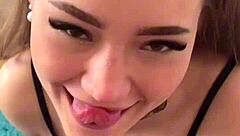 petite teen 18+ model rims deepthroats messy cum