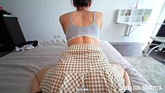 Stepdaughter Trades Cum-Filled Pussy For Walk?