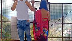 Hottest indian couple fucks at riverside