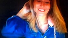 Blonde girl chats on webcam in part 2