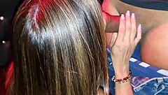 hey check out this wild latina anal party in the glory hole