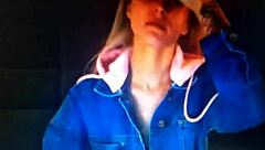 Blonde girl chats on webcam in part 2