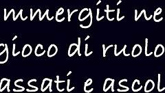 Mistress Dominates Slave in Italian Roleplay Ep1