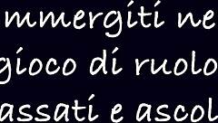 Mistress Dominates Slave in Italian Roleplay Ep1