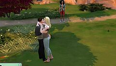 Military guy enjoys blowjob and sex in public park